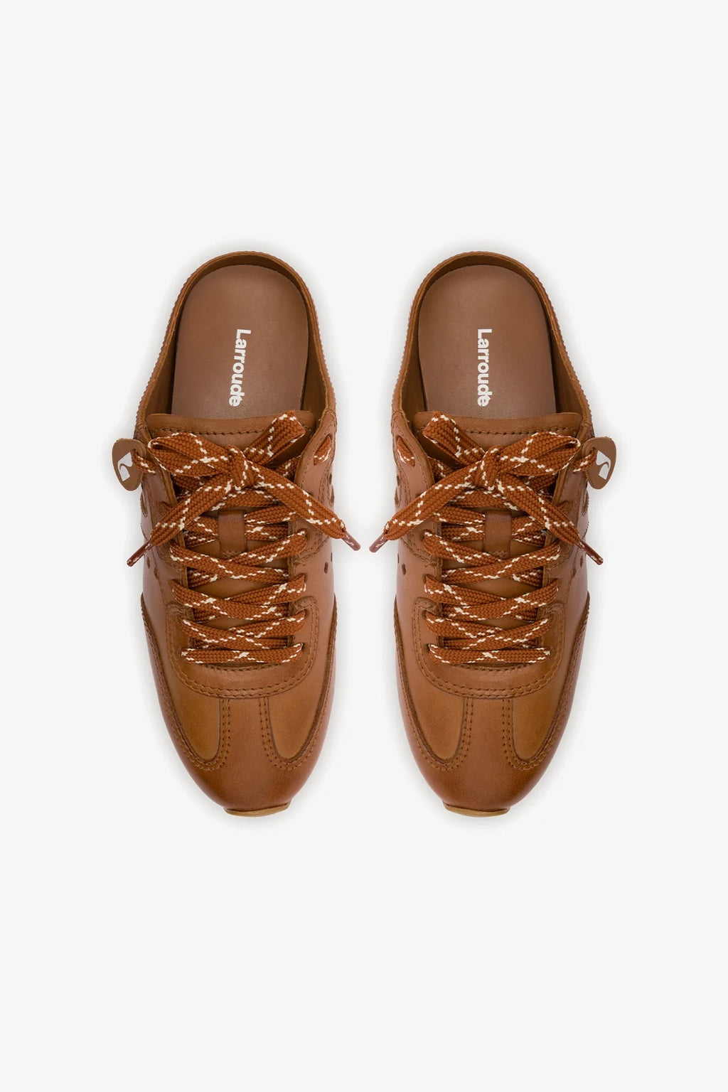 Caramel Leather Slip-On Mule