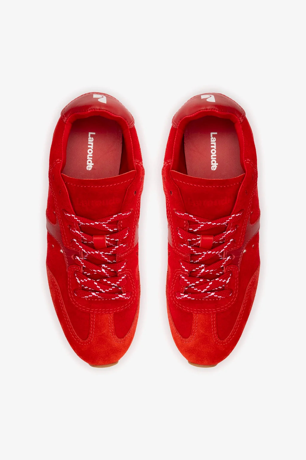 Scarlet Suede and Blood Red Leather Sneaker