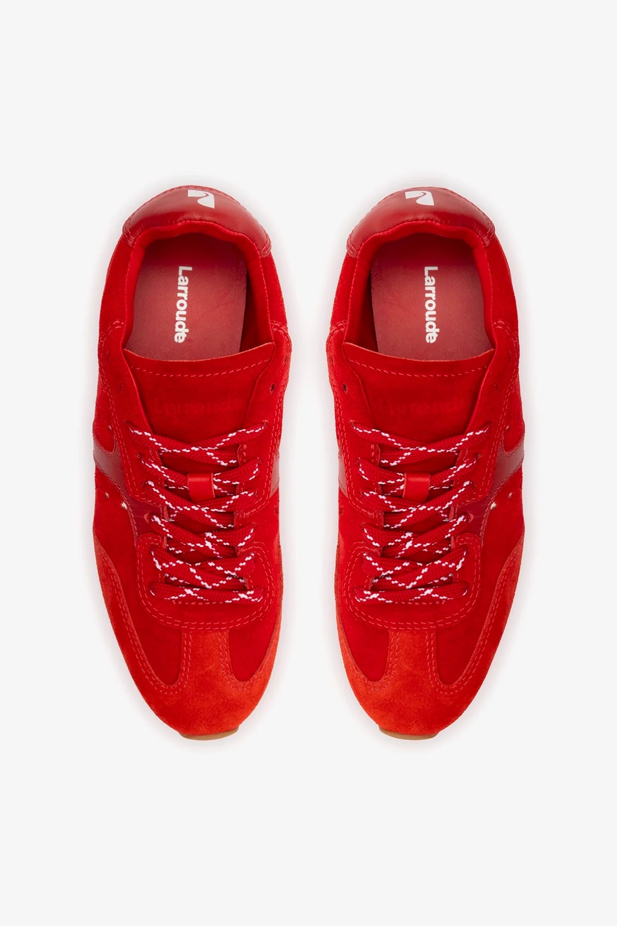 Scarlet Suede and Blood Red Leather Sneaker