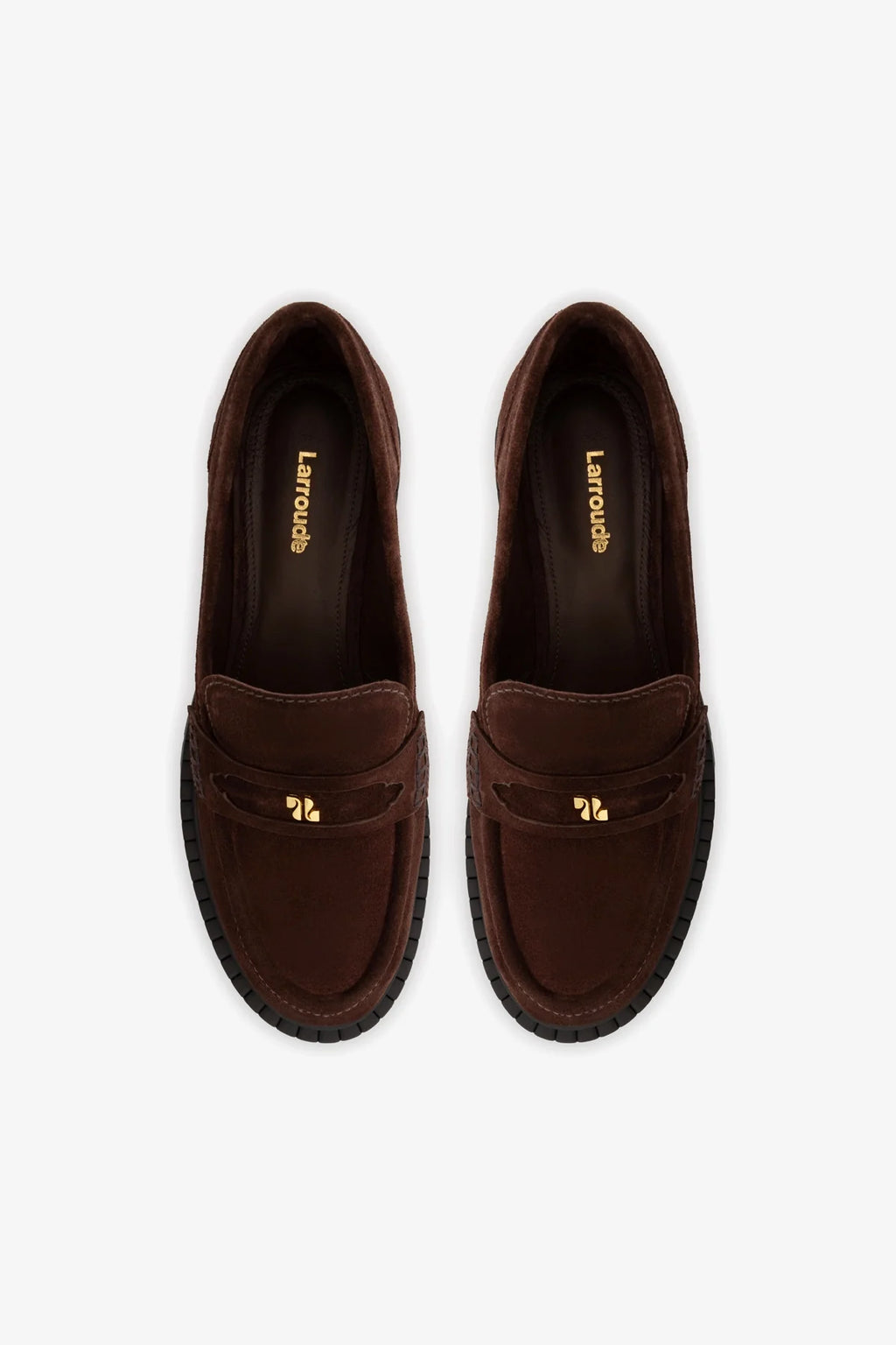 Brown Suede Loafer with Chunky Lug Sole