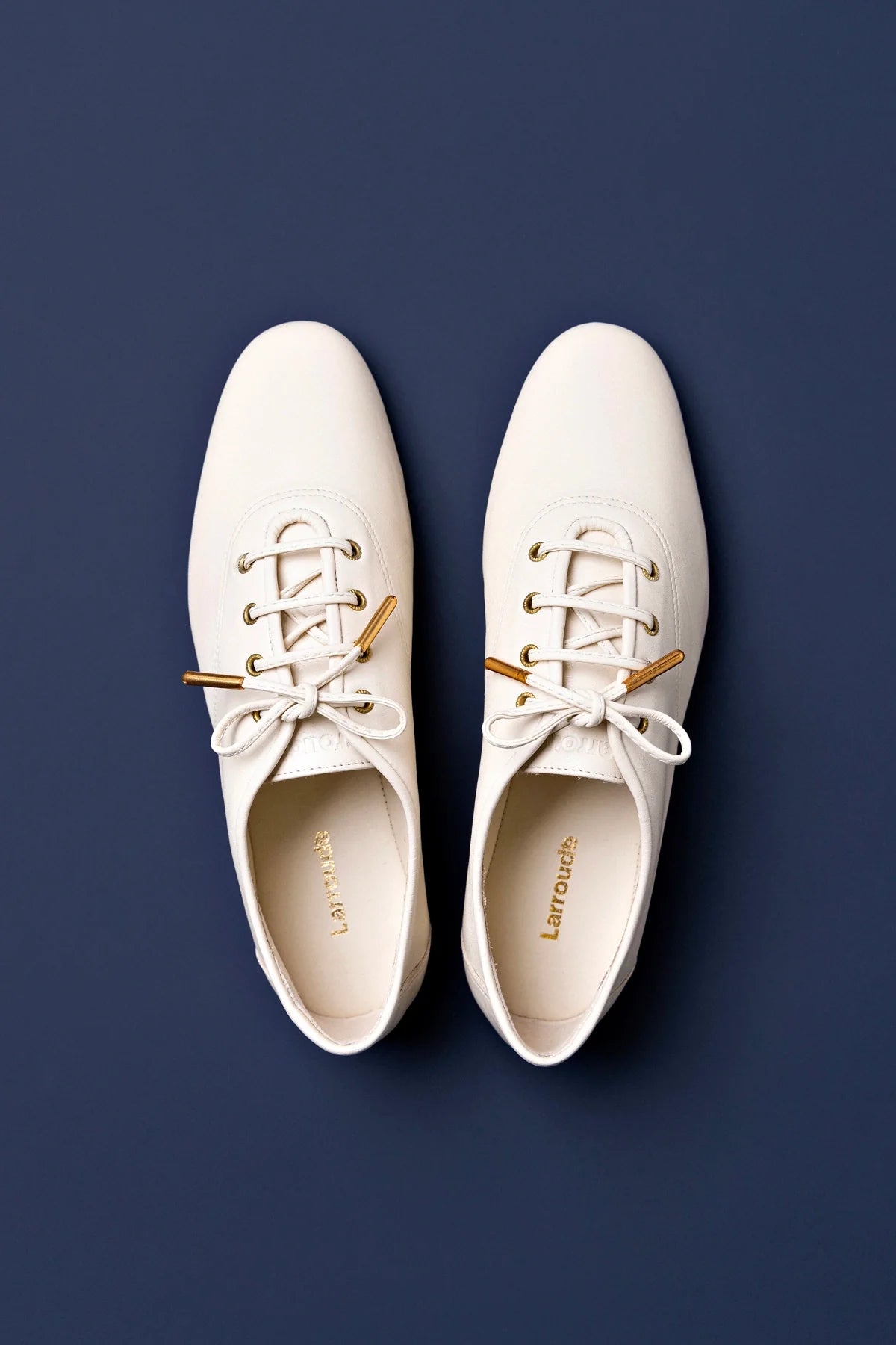Ivory Leather Jazz-Inspired Sneaker