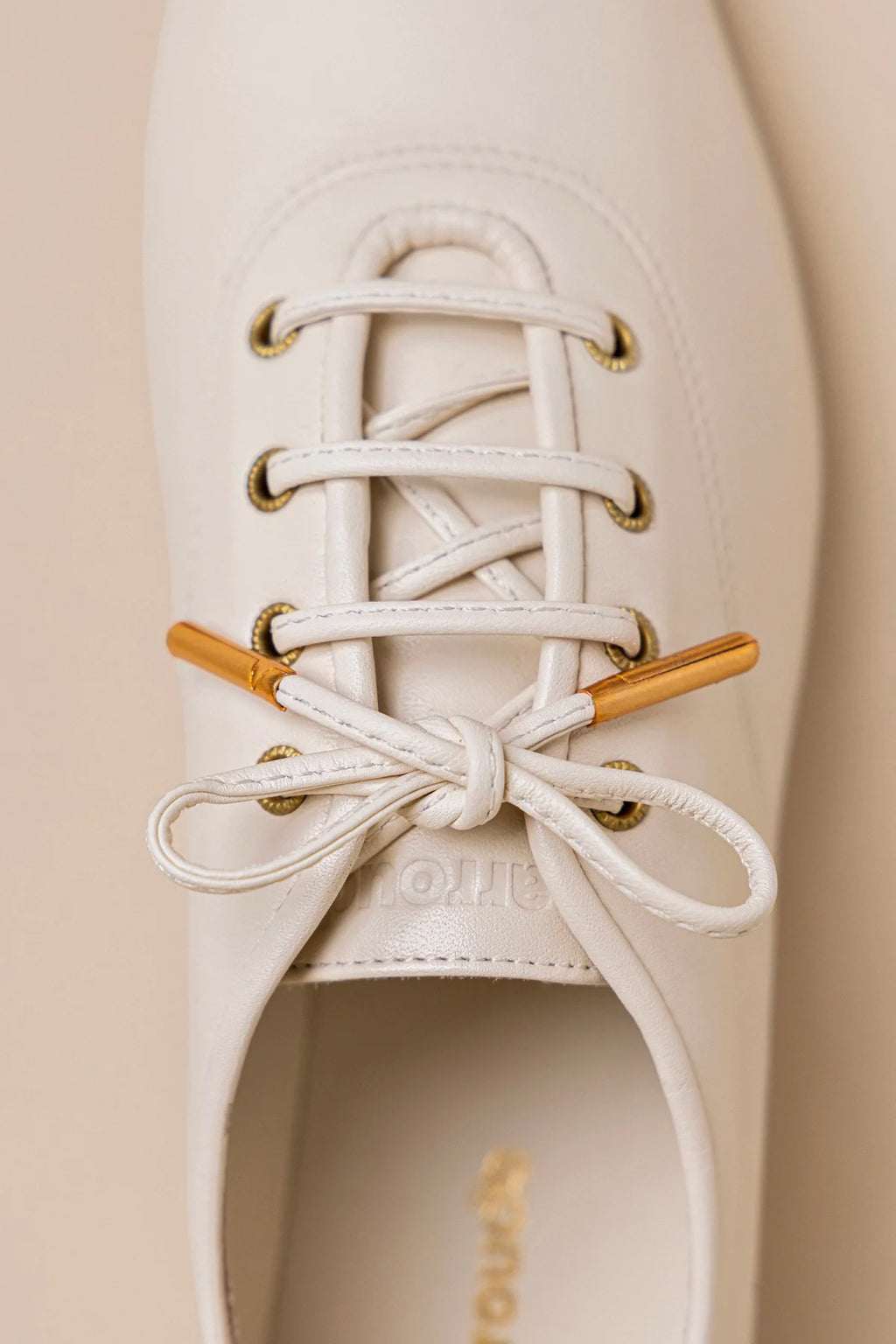 Ivory Leather Jazz-Inspired Sneaker