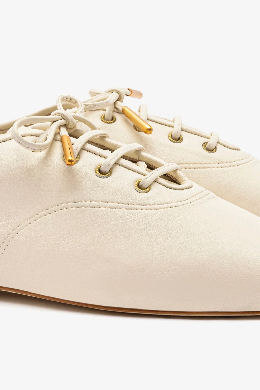 Ivory Leather Jazz-Inspired Sneaker