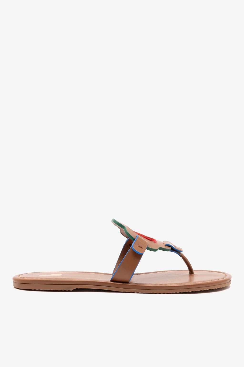 Caramel Leather Thong Sandal