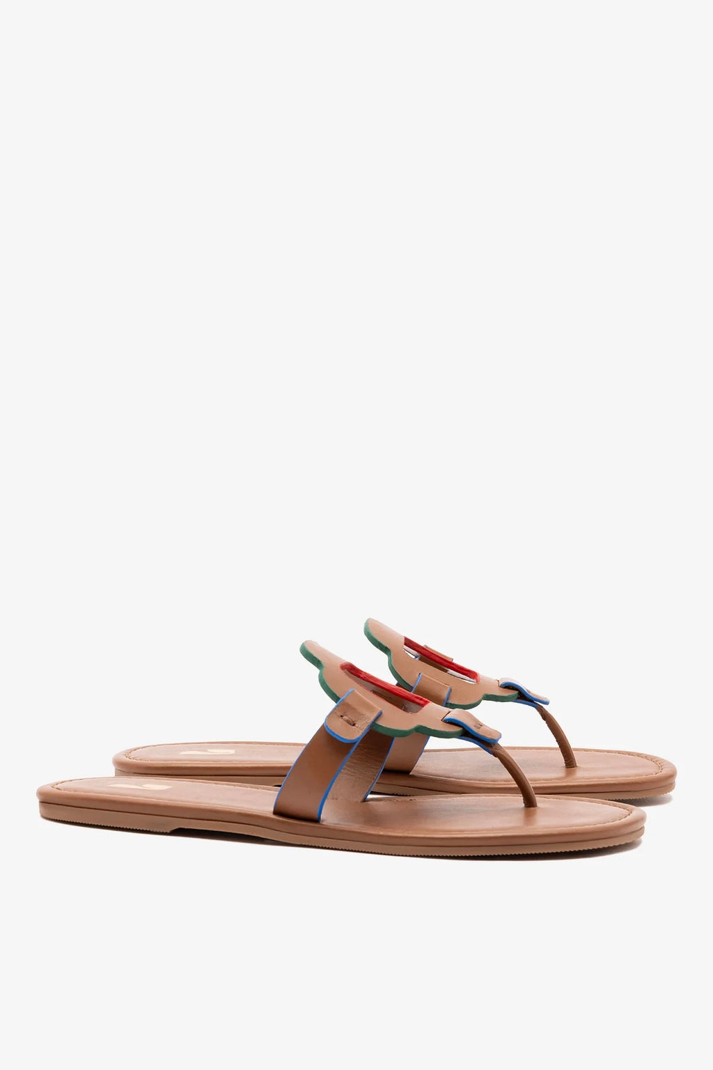 Caramel Leather Thong Sandal