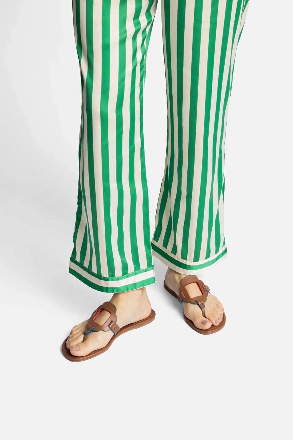 Caramel Leather Thong Sandal